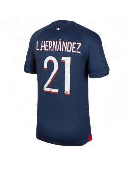 Billige Paris Saint-Germain Lucas Hernandez #21 Hjemmedrakt 2023-24 Kortermet